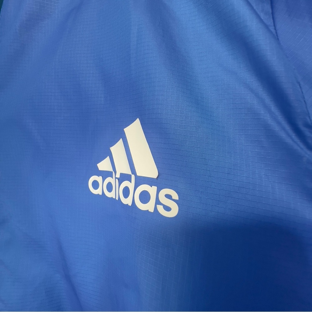 adidas - Mens Axis Windbreaker Green and Blue - Size XL - Picture 3 of 7